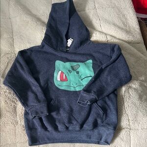 Kids Pokémon Navy Blue Hoodie with Bulbasaur